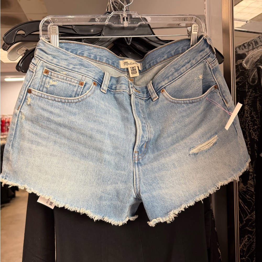 MADEWELL Brynn Blue Jean Shorts 29 - Picture 4 of 13